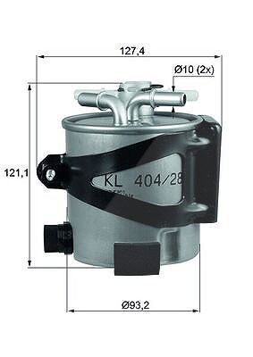 Mahle Kraftstofffilter [Hersteller-Nr. KLH44/25] für Renault