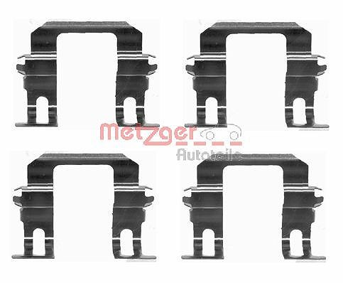 Metzger Autoteile Zubehörsatz, Scheibenbremsbelag [Hersteller-Nr. 109-1275] für Vauxhall, Opel, Isuzu