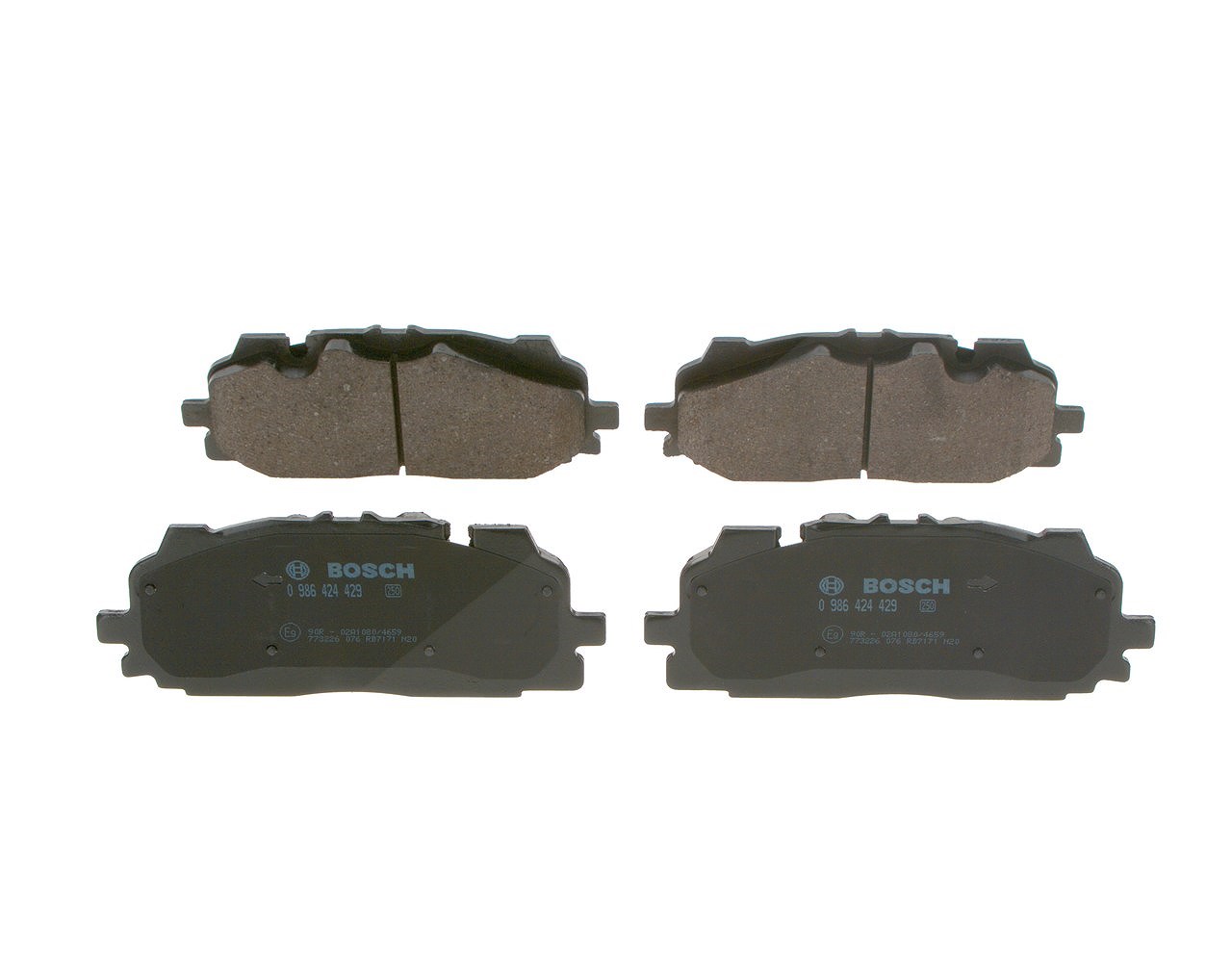 Bosch Bremsbeläge vorne (Satz) [Hersteller-Nr. 0986424429] für Audi, VW, Bentley, Cupra