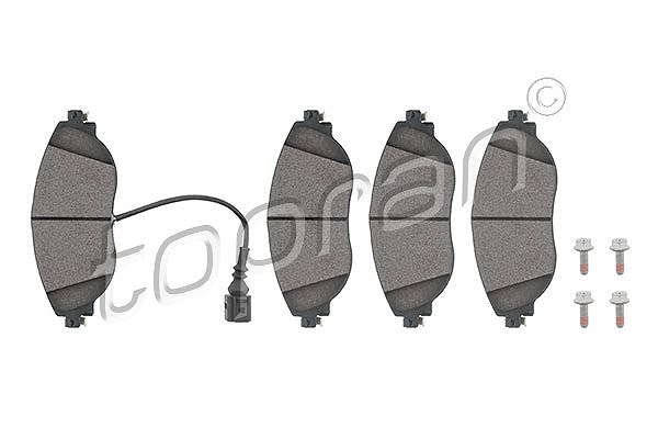 Topran Bremsbelagsatz, Scheibenbremse [Hersteller-Nr. 116890] für Seat, VW, Skoda, Audi