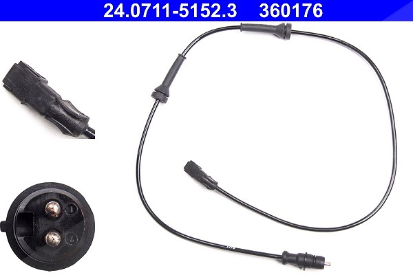 Ate Sensor, Raddrehzahl [Hersteller-Nr. 24.0711-5152.3] für Renault