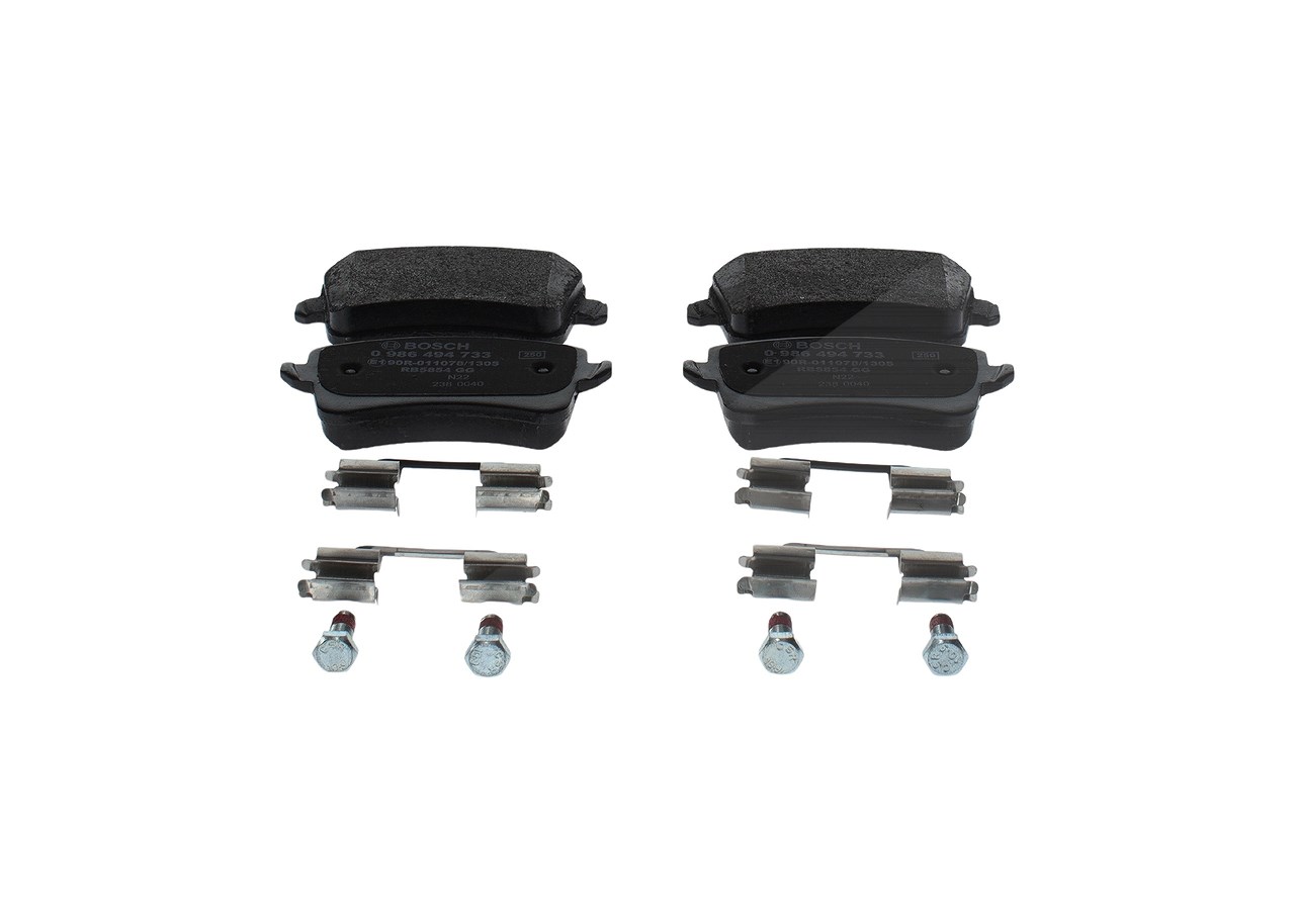 Bosch Bremsbelagsatz, Scheibenbremse [Hersteller-Nr. 0986494733] für Audi