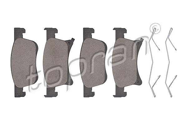 Topran Bremsbelagsatz, Scheibenbremse [Hersteller-Nr. 208732] für Opel, Vauxhall