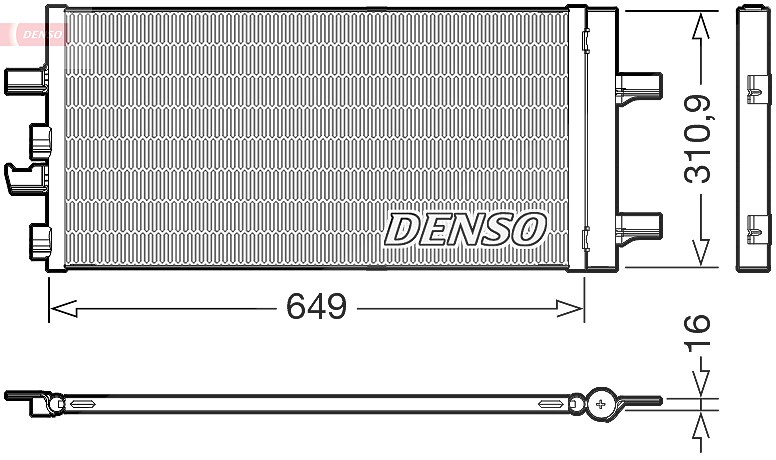 Denso Kondensator, Klimaanlage [Hersteller-Nr. DCN05104] für BMW, Mini