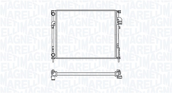 Magneti Marelli Kühler, Motorkühlung [Hersteller-Nr. 350213181600] für Renault, Opel, Vauxhall, Nissan