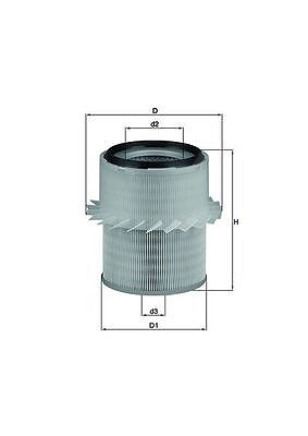 Mahle Luftfilter [Hersteller-Nr. LX673] für Mitsubishi
