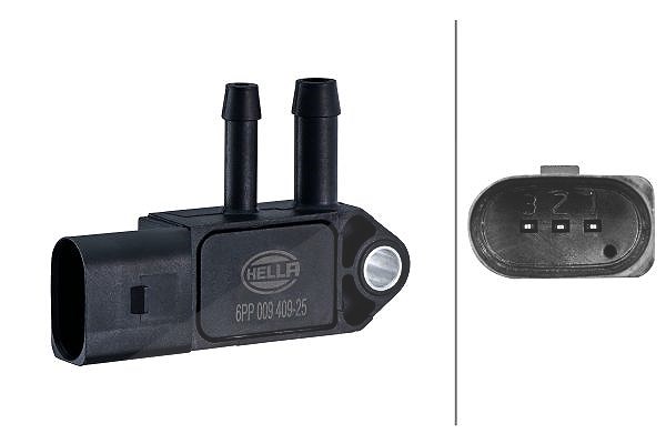 Hella Sensor, Abgasdruck [Hersteller-Nr. 6PP009409-251] für Skoda, Seat, Audi, VW