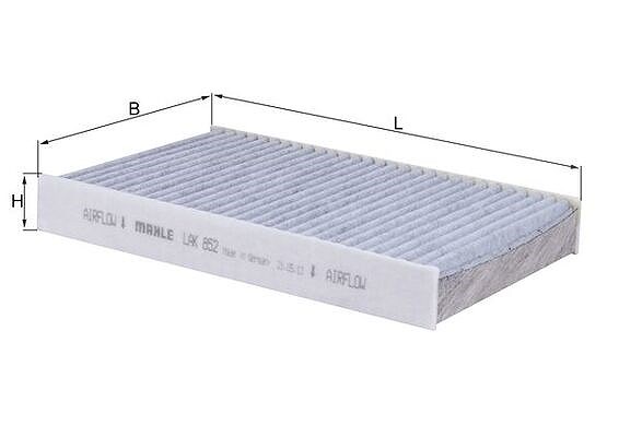 Mahle Filter, Innenraumluft [Hersteller-Nr. LAK852] für Nissan, Renault