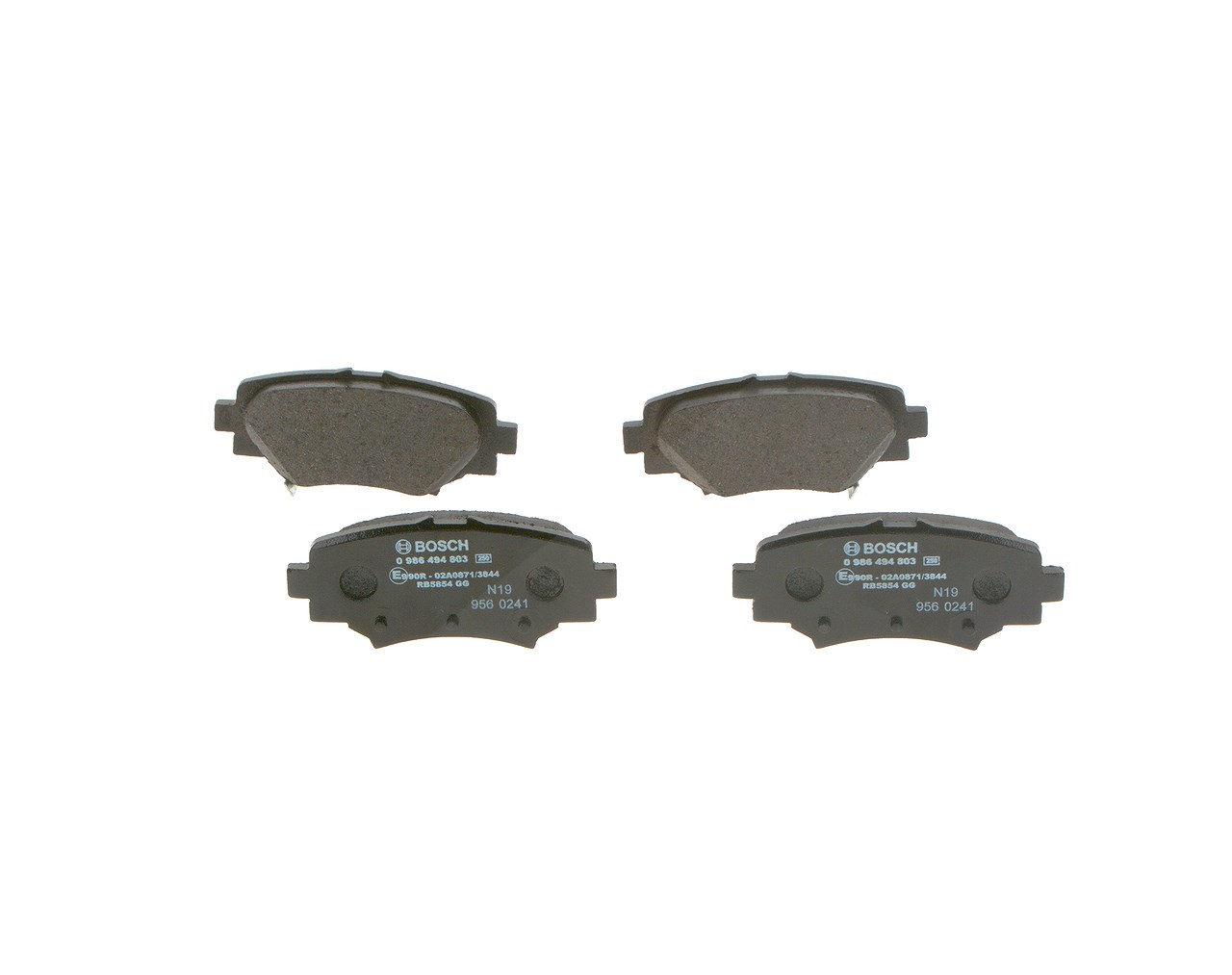 Bosch Bremsbelagsatz, Scheibenbremse [Hersteller-Nr. 0986494803] für Mazda