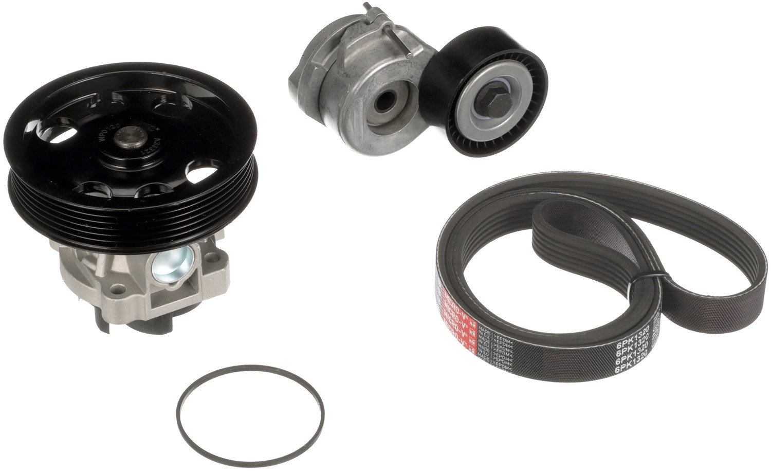 Gates Wasserpumpe + Keilrippenriemensatz [Hersteller-Nr. KP16PK1320] für Opel, Vauxhall, Fiat, Alfa Romeo, Subaru, Suzuki