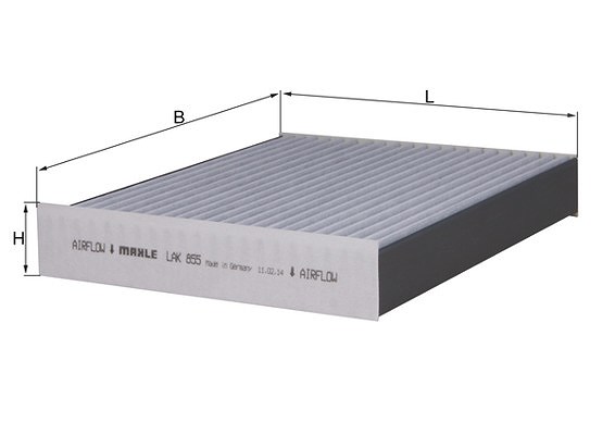 Mahle Filter, Innenraumluft [Hersteller-Nr. LAK855] für VW, Porsche