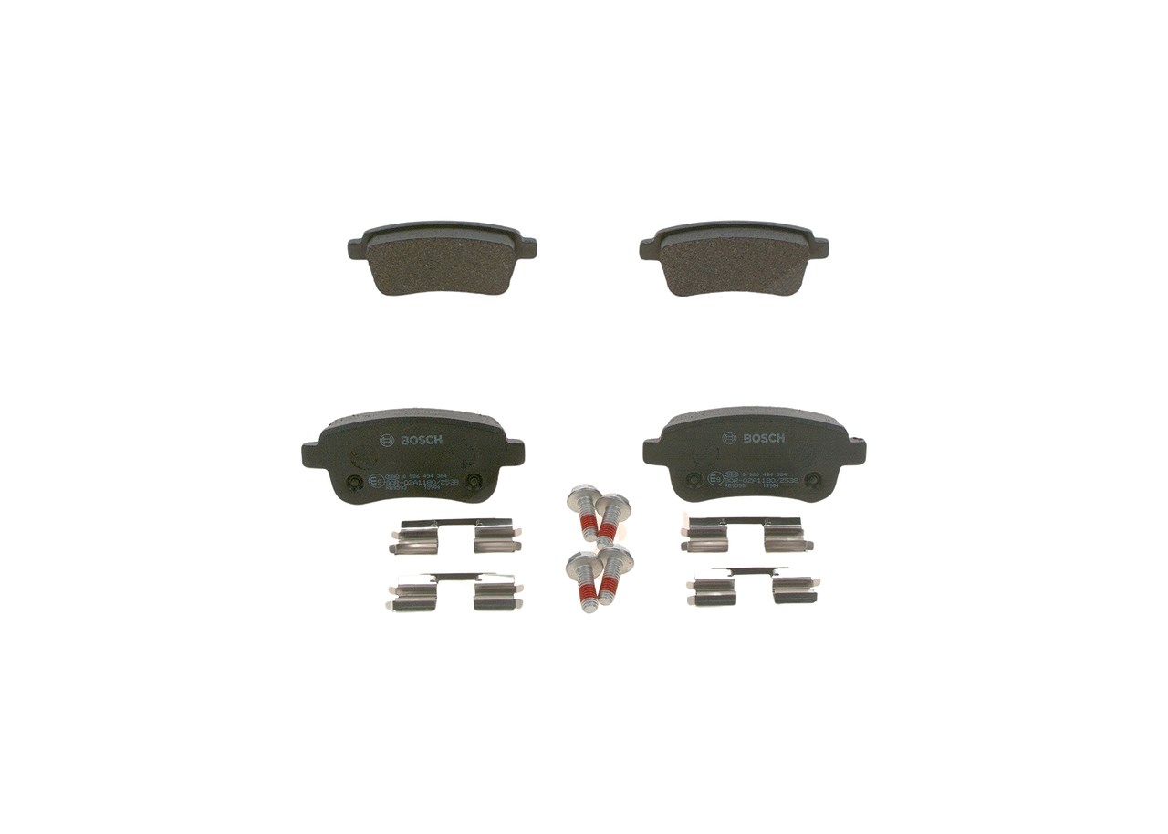 Bosch Bremsbelagsatz, Scheibenbremse [Hersteller-Nr. 0986494384] für Renault