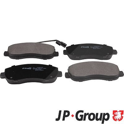 Jp Group Bremsbeläge inkl. VWK Vorne (Satz) [Hersteller-Nr. 1263607510] für Vauxhall, Nissan, Opel, Renault