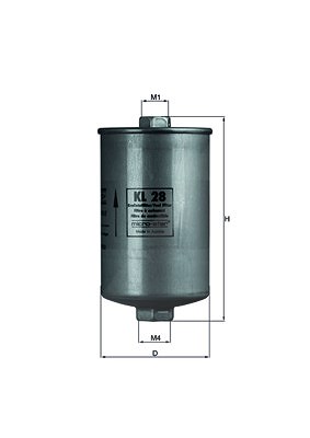 Mahle Kraftstofffilter [Hersteller-Nr. KL28] für VW, Audi, Seat