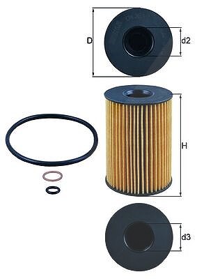 Mahle Ölfilter [Hersteller-Nr. OX353/7D] für BMW, Alpina, Rolls-royce