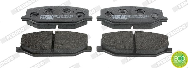 Ferodo Bremsbelagsatz, Scheibenbremse [Hersteller-Nr. FDB396] für Suzuki, Santana