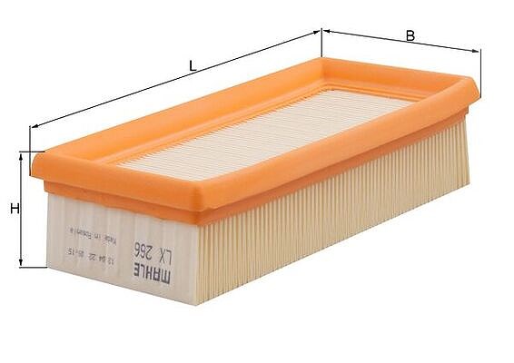 Mahle Luftfilter [Hersteller-Nr. LX266] für VW