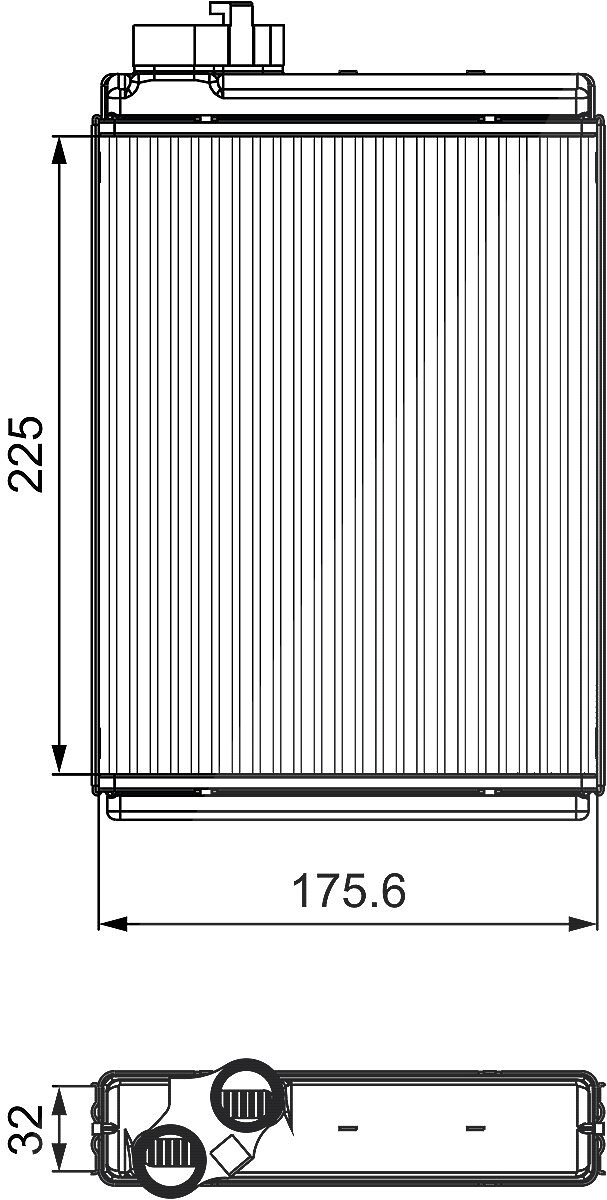 Valeo Wärmetauscher, Innenraumheizung [Hersteller-Nr. 811507] für Audi