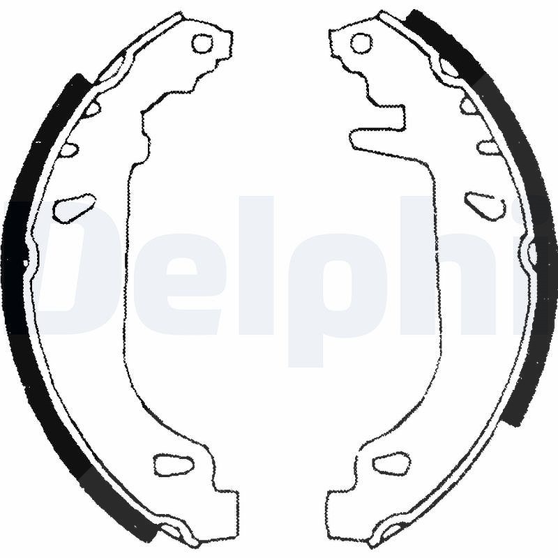 Delphi Bremsbackensatz [Hersteller-Nr. LS1681] für Citroën, Peugeot