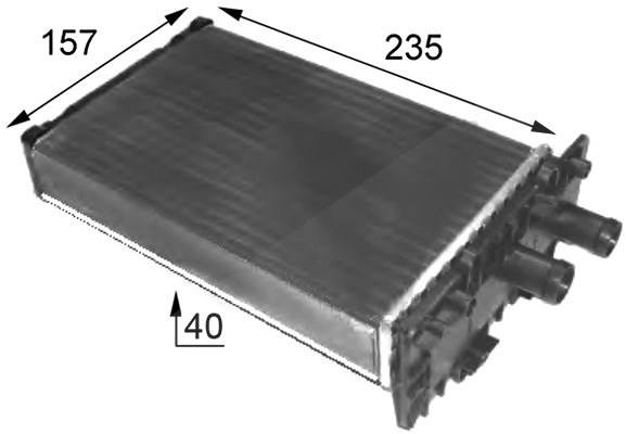 Mahle Wärmetauscher, Innenraumheizung [Hersteller-Nr. AH48000S] für VW