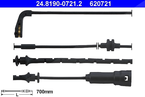 Ate Warnkontakt, Bremsbelagverschleiß [Hersteller-Nr. 24.8190-0721.2] für Opel, Vauxhall