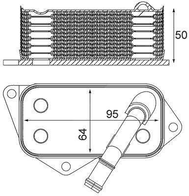 Mahle Ölkühler, Motoröl [Hersteller-Nr. CLC12001S] für BMW