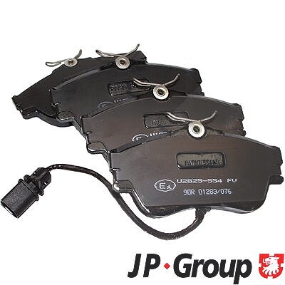 Jp Group Bremsbeläge Vorderachse inkl Warnkontakt [Hersteller-Nr. 1163603710] für VW