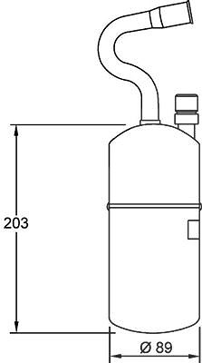 Mahle Trockner, Klimaanlage [Hersteller-Nr. AD34000S] für Volvo