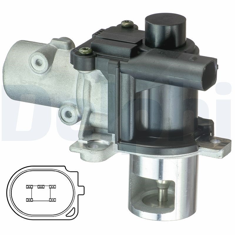 Delphi AGR-Ventil [Hersteller-Nr. EG10425-12B1] für Renault, Dacia, Nissan