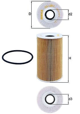 Mahle Ölfilter [Hersteller-Nr. OX128/1D] für Porsche