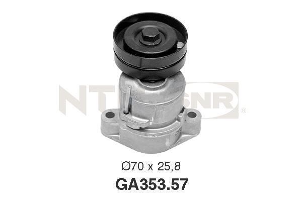 Snr Spannrolle, Keilrippenriemen [Hersteller-Nr. GA353.57] für Vauxhall, Chevrolet, Opel