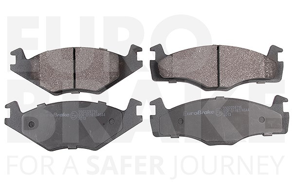 Eurobrake Satz Bremsbeläge Vorderachse [Hersteller-Nr. 5502224716] für Seat, VW