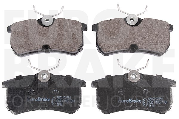 Eurobrake Bremsbelagsatz Hinterachse [Hersteller-Nr. 5502222550] für Ford