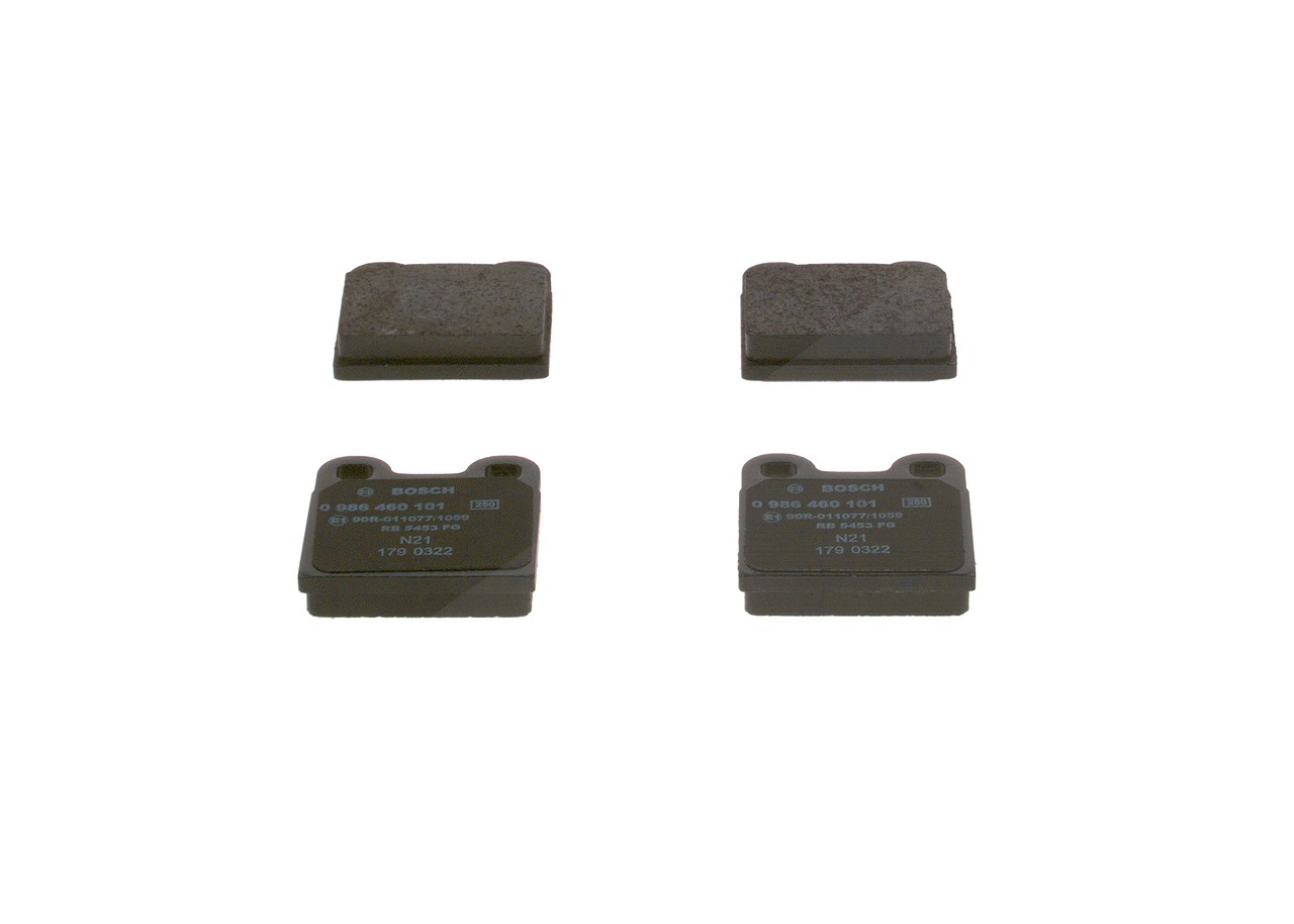Bosch Bremsbelagsatz Hinterachse [Hersteller-Nr. 0986460101] für Porsche, VW, Alfa Romeo, Volvo, Saab
