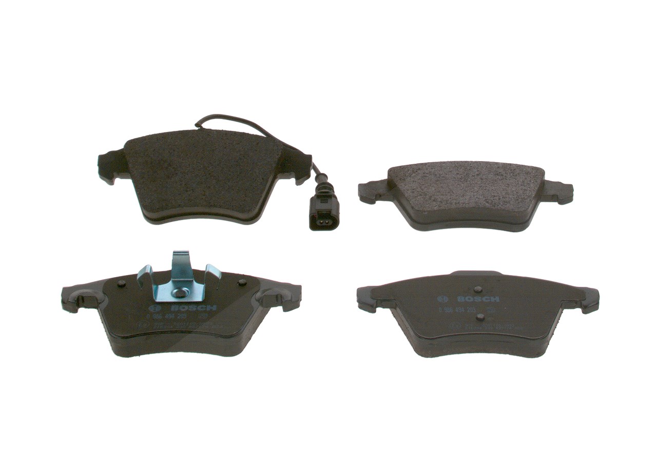 Bosch Bremsbelagsatz, Scheibenbremse [Hersteller-Nr. 0986494203] für VW