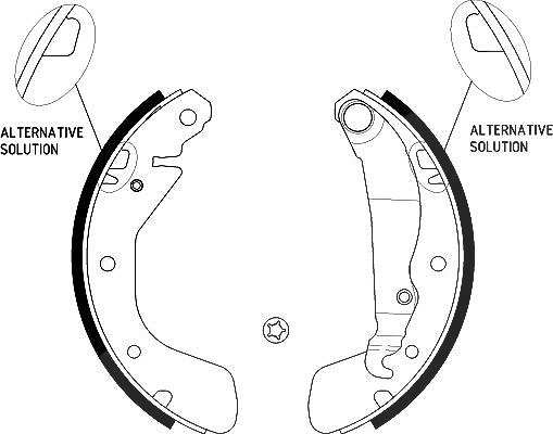 Hella Bremsbackensatz [Hersteller-Nr. 8DB355001-291] für Vauxhall, Opel, Chevrolet