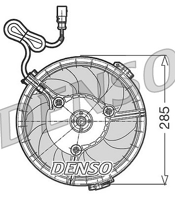 Denso Lüfter, Motorkühlung [Hersteller-Nr. DER02005] für Audi, Seat, VW
