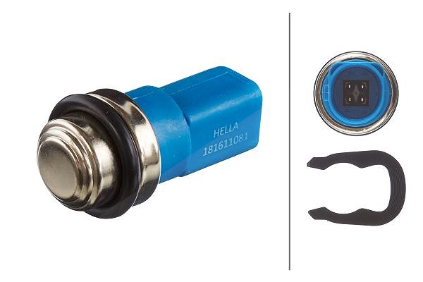 Hella Temperaturschalter, Kühlerlüfter [Hersteller-Nr. 6ZT181611-081] für Audi, VW