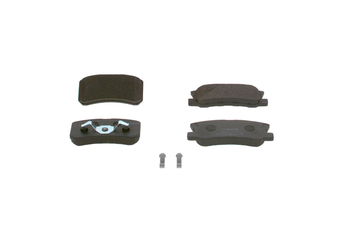 Bosch Bremsbelagsatz, Scheibenbremse [Hersteller-Nr. 0986424717] für Citroën, Dodge, Peugeot, Mitsubishi