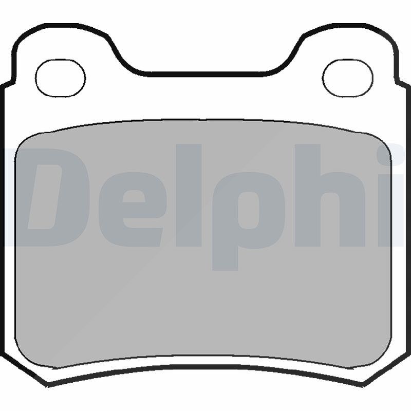 Delphi Bremsbelagsatz, Scheibenbremse [Hersteller-Nr. LP915] für Mercedes-Benz