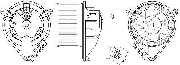 Mahle Innenraumgebläse [Hersteller-Nr. AB271000S] für Mercedes-Benz, VW