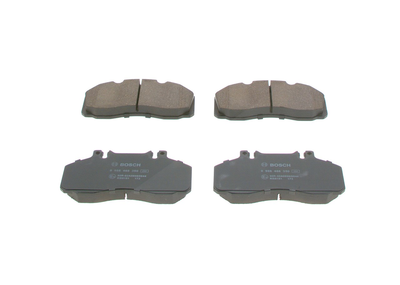 Bosch Bremsbelagsatz, Scheibenbremse [Hersteller-Nr. 0986468350] für Mercedes-Benz
