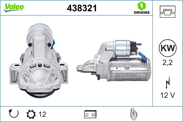 Valeo Starter [Hersteller-Nr. 438321] für Ford