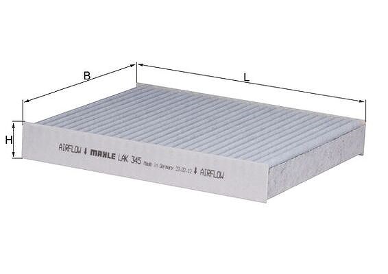 Mahle Filter, Innenraumluft [Hersteller-Nr. LAK345] für Subaru, Suzuki