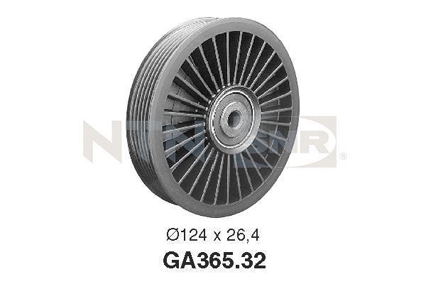 Snr Umlenk-/Führungsrolle, Keilrippenriemen [Hersteller-Nr. GA365.32] für Volvo, Opel