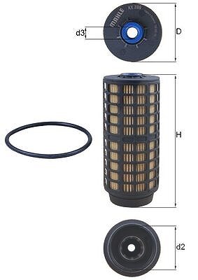 Knecht Kraftstofffilter [Hersteller-Nr. KX399D] für Iveco