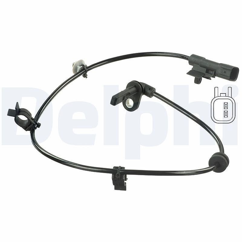 Delphi Sensor, Raddrehzahl [Hersteller-Nr. SS20350] für Chevrolet, Vauxhall, Opel