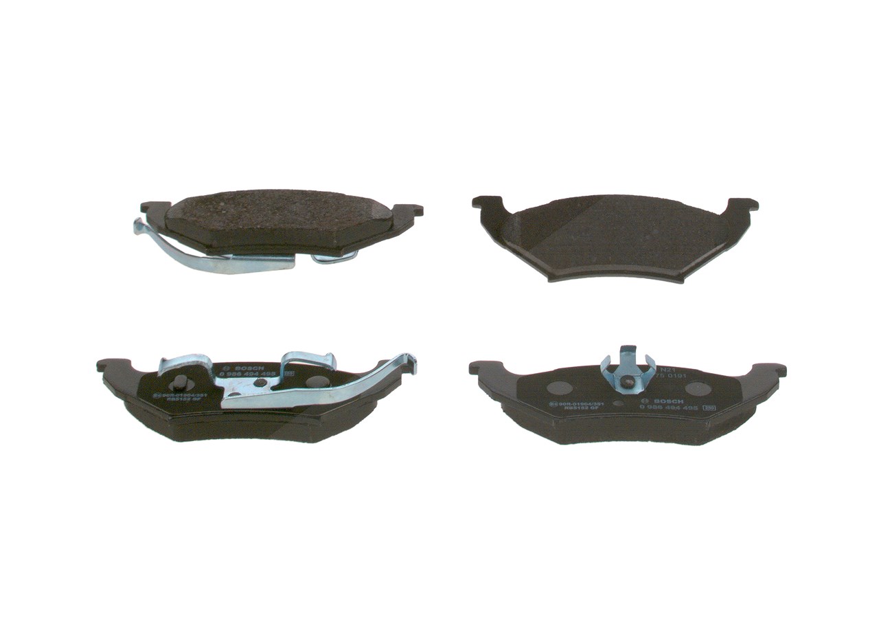 Bosch Bremsbelagsatz, Scheibenbremse [Hersteller-Nr. 0986494495] für Chrysler, Dodge