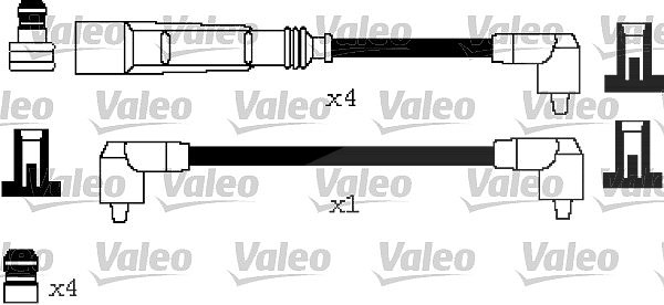 Valeo Zündleitungssatz [Hersteller-Nr. 346620] für Seat, Audi, VW