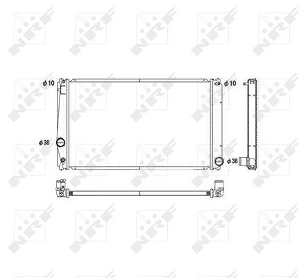 Nrf Kühler, Motorkühlung [Hersteller-Nr. 53589] für Toyota